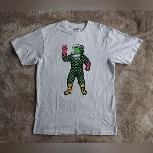 Billionaire Boys Club Astro Checkers Men's White Space Graphic T Shirt | L